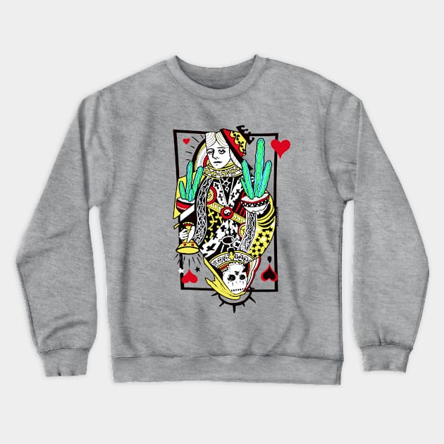 QUEENofHEARTS Crewneck Sweatshirt by AgaCactus